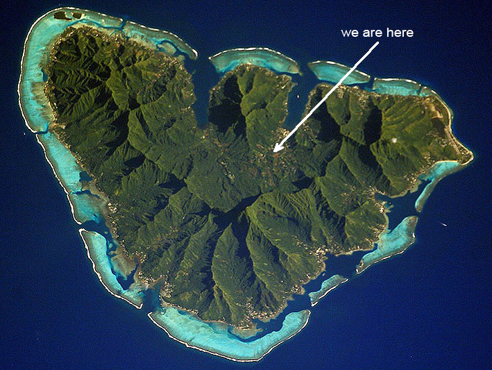 image Moorea satellite