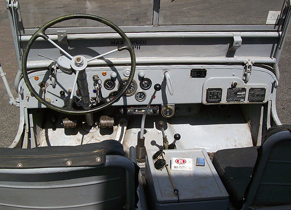 US NAVY MB JEEP - dash