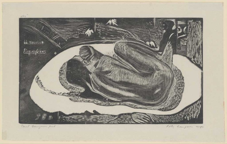 Durant mon enfance, une “dame blanche” fit son apparition dès la nuit tombée, faisant parcourir le dos de frissons. (Illustration : Manao tupapau, Paul Gauguin, 1893i[)]i