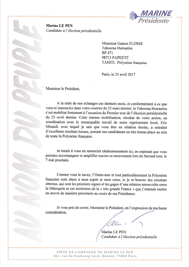 Tahoeraa/Marine Le Pen : le divorce est consommé