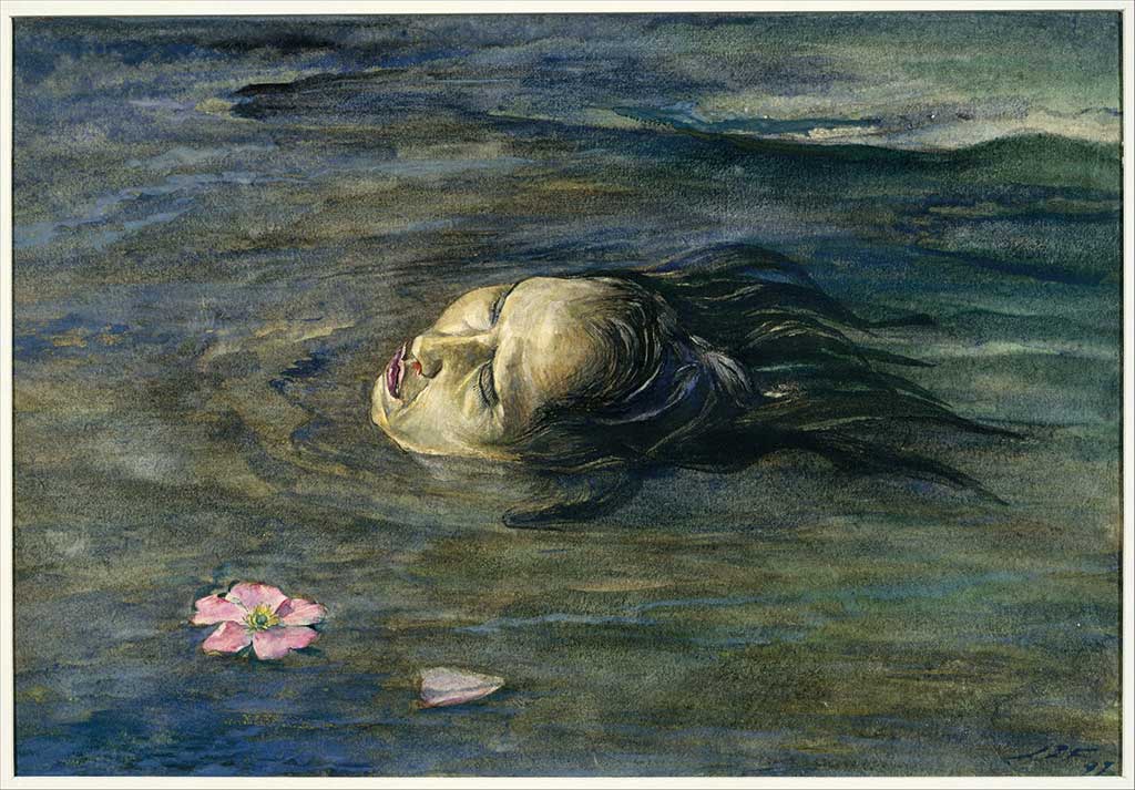 Notre société rend malade. Soyons patients. (The Strange Thing Little Kiosai Saw in the River, John La Farge, 1897)